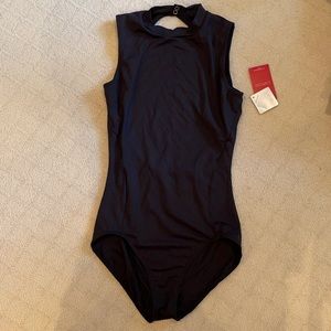 Capezio open back leotard